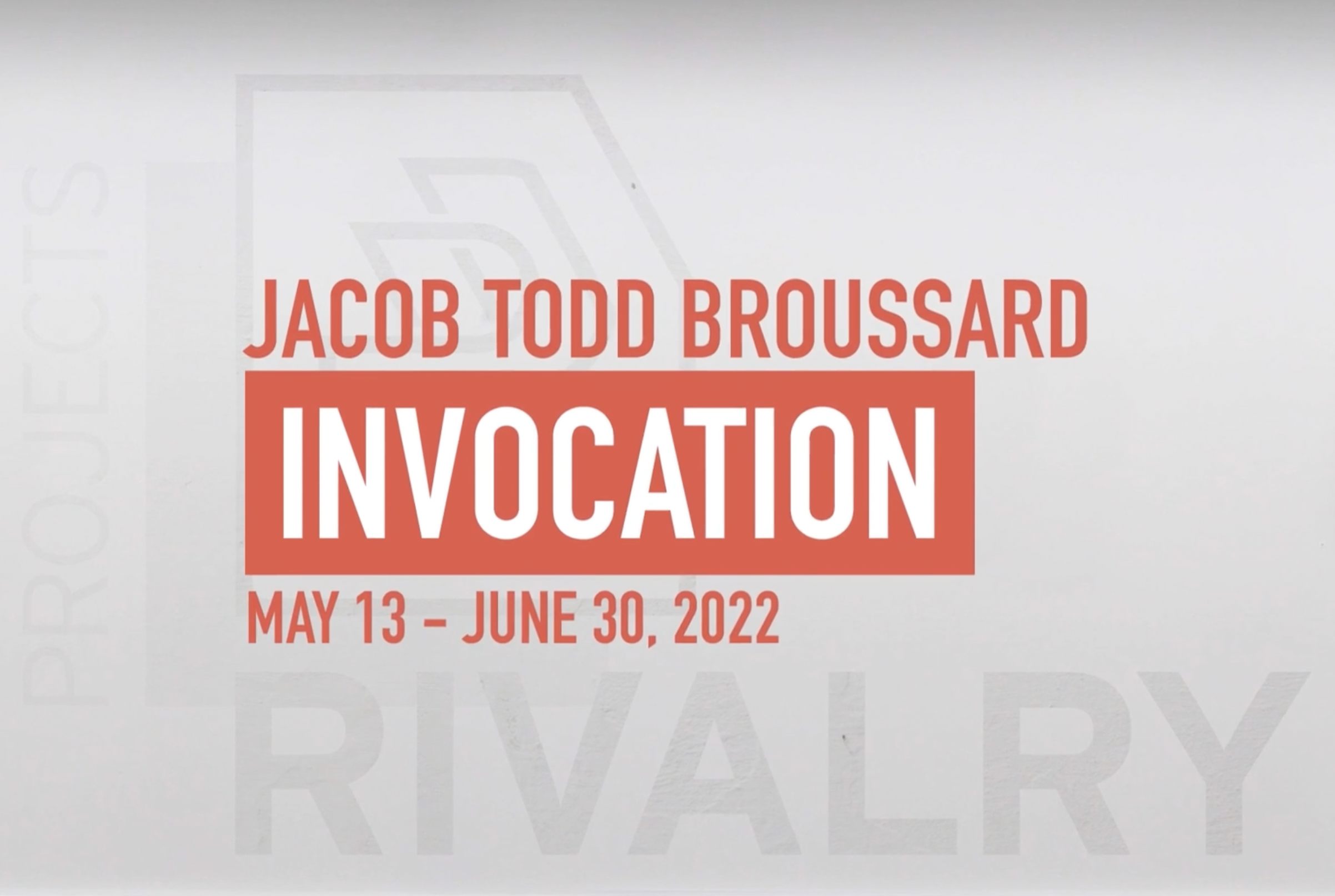 Jacob Todd Broussard: Invocation Installation Video