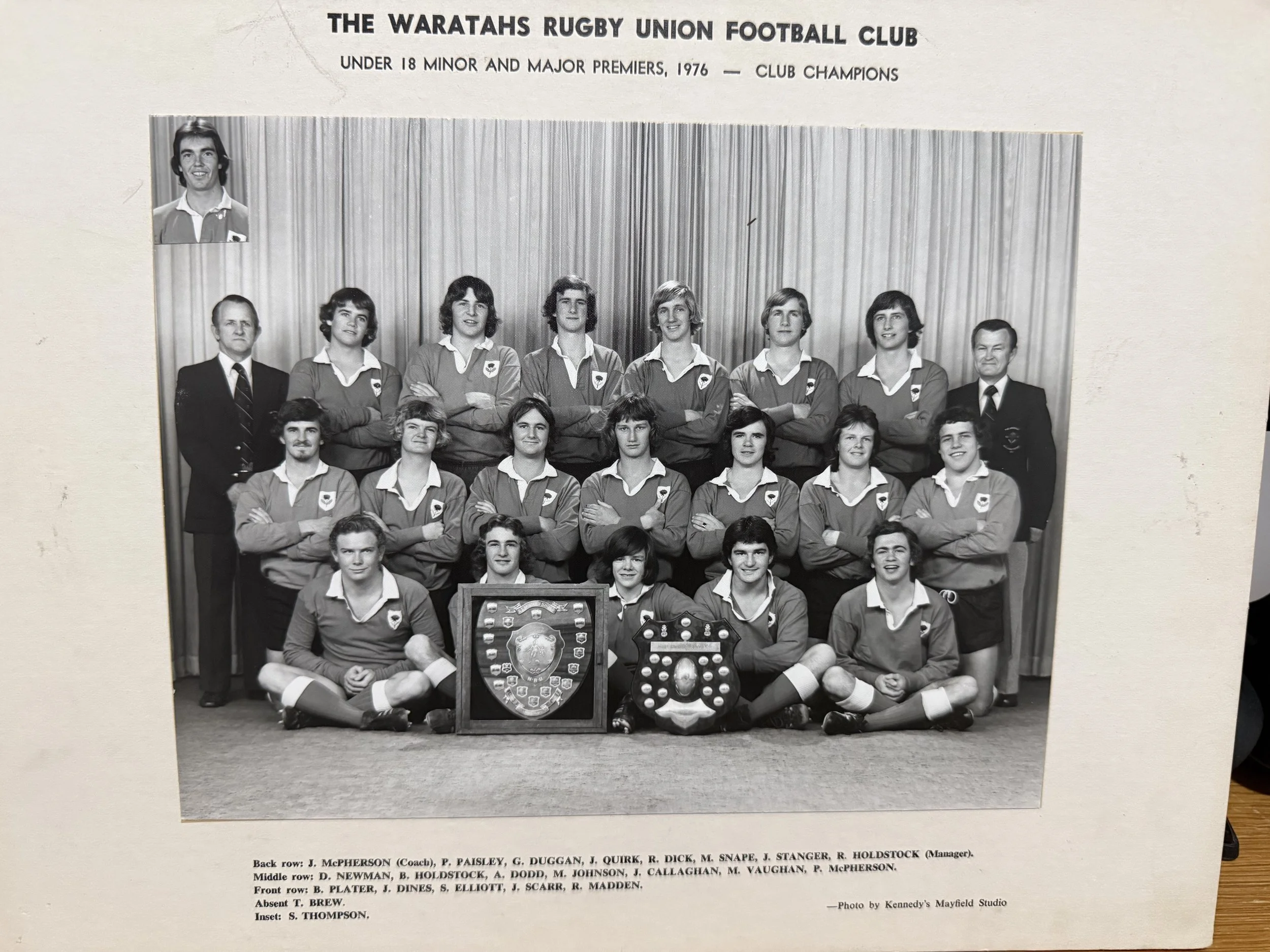 BACK IN 1976 - OUR UNDER 18s