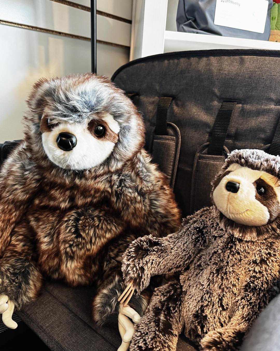 These two buddies know that the best way to relax is inside a WonderFold wagon. Come see one in person and you&rsquo;ll quickly learn why both parents and kids love them so much! 

#shopsmall #shoplocal #ababynaturally #babyboutique #supportsmallbusi