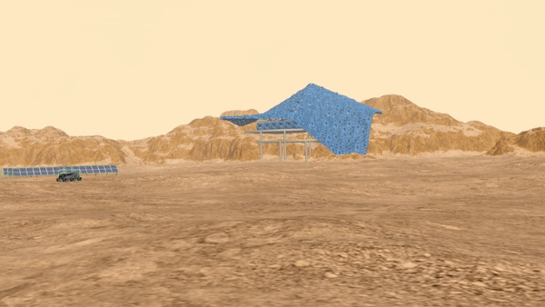 Having fun with Unity and placing all the student’s project on Mars.