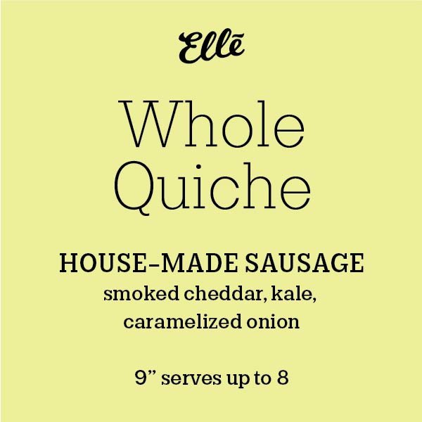 Whole Quiche (Sausage)
