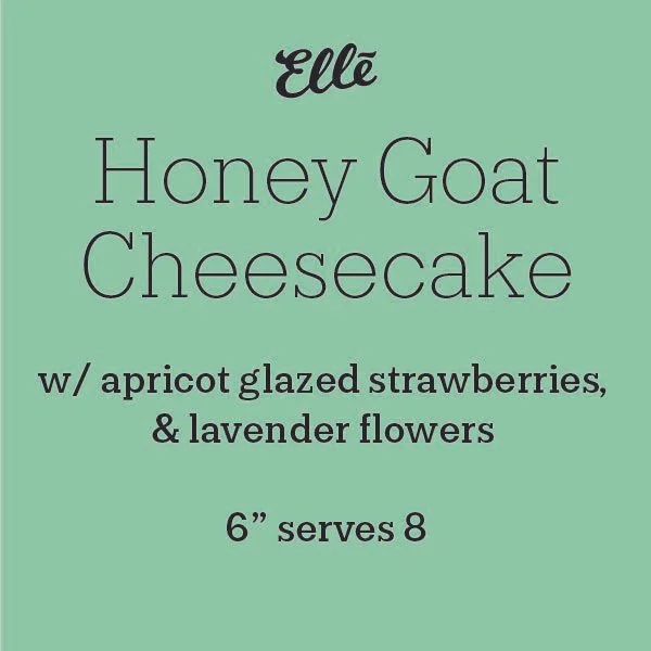Honey Goat Cheesecake