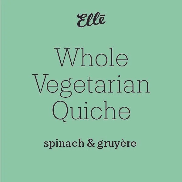 Whole Quiche (Vegetarian)