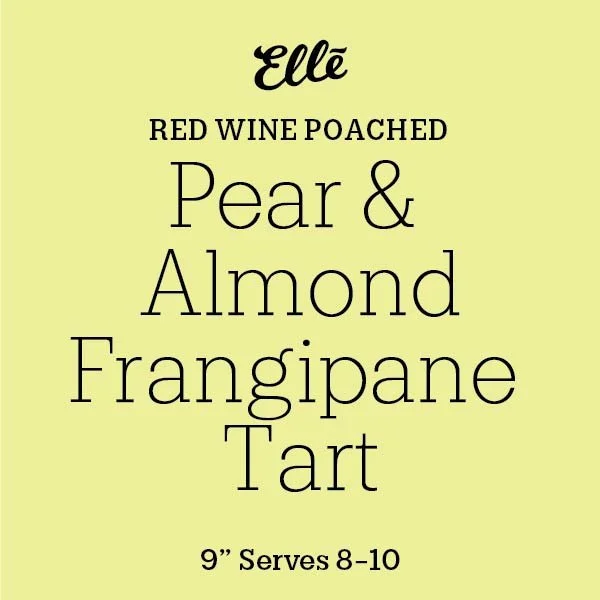 Poached Pear & Almond Frangipane Tart