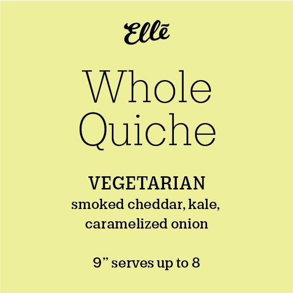 Whole Quiche (Vegetarian)