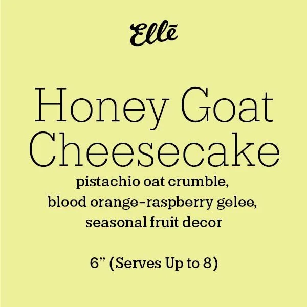 Honey Goat Cheesecake