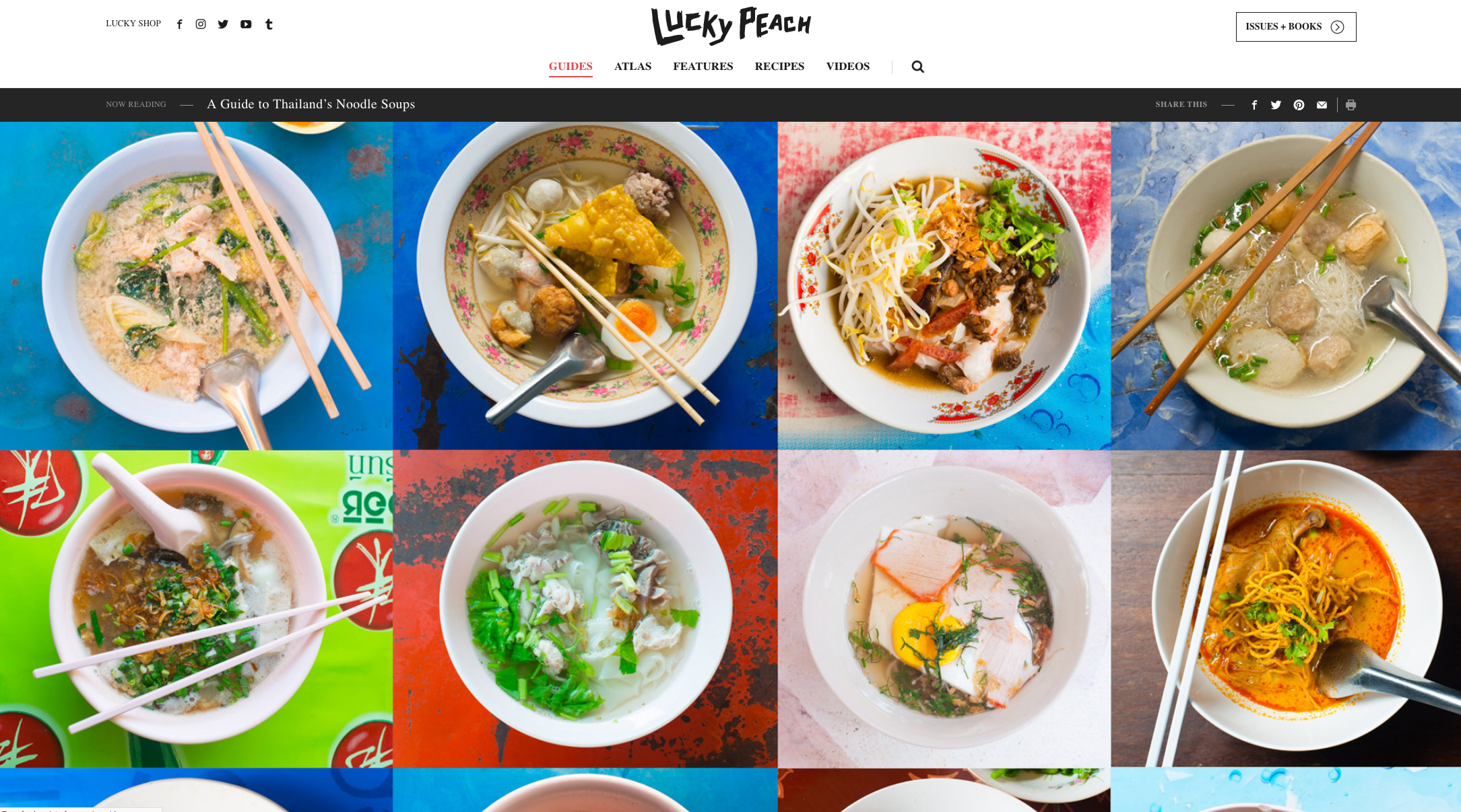  Text and photos: " A Guide to Thailand's Noodle Soup Dishes ", Lucky Peach online. 