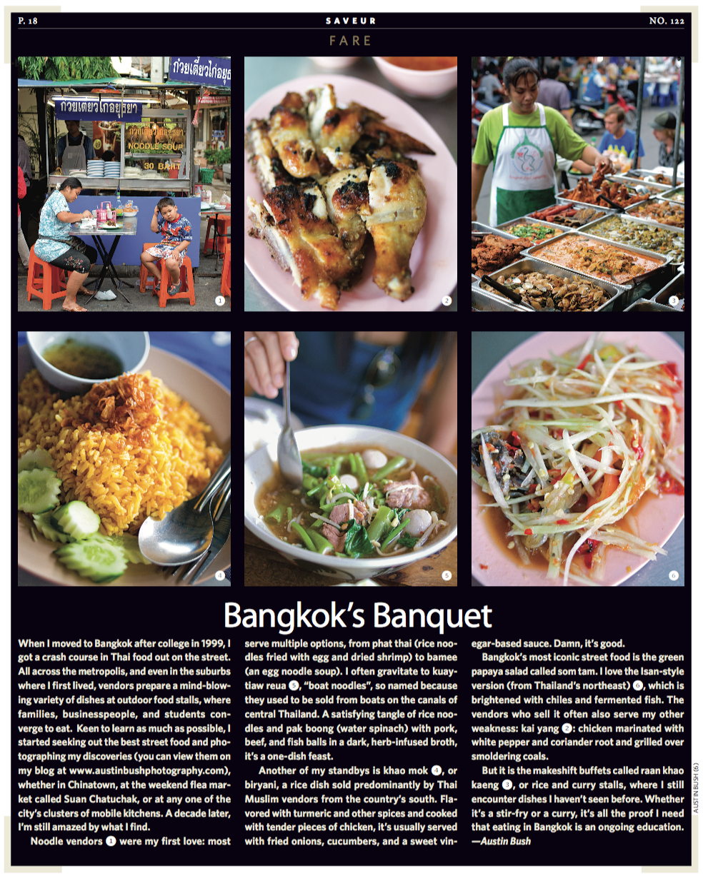  Photos and text: "Bangkok's Banquet", Saveur. 