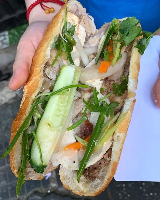 More Vietnamese sammiches for @eater, this time the version served at B&aacute;nh M&igrave; Bảy Hổ, allegedly profiled in the Netflix series &ldquo;Street Food.&rdquo; Mercifully petite, and w a really nice pate and braised (I think?) pork belly, but I wasn&rsquo;t a fan of the sweet gloop blasted on top. 🇻🇳