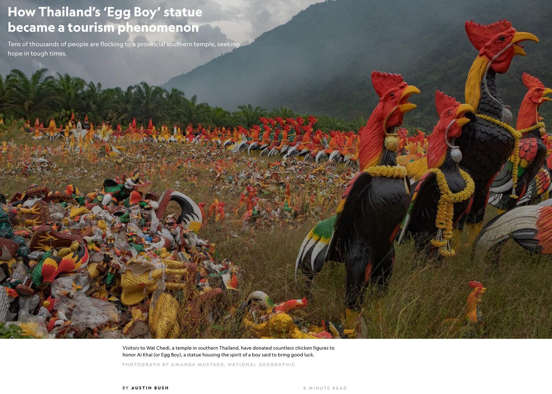  Text: “How Thailand’s ‘Egg Boy’ Statue Became a Tourism Phenomenon,”  National Geographic Travel . 