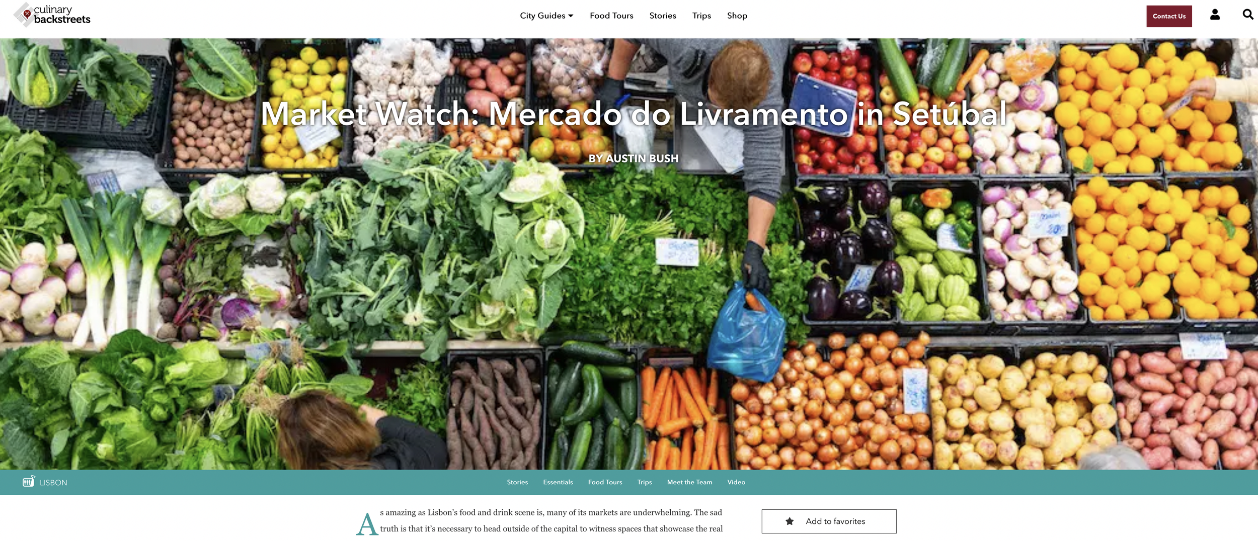  Photos &amp; text: “ Market Watch: Mercado do Livramento in Setúbal, ” Culinary Backstreets 