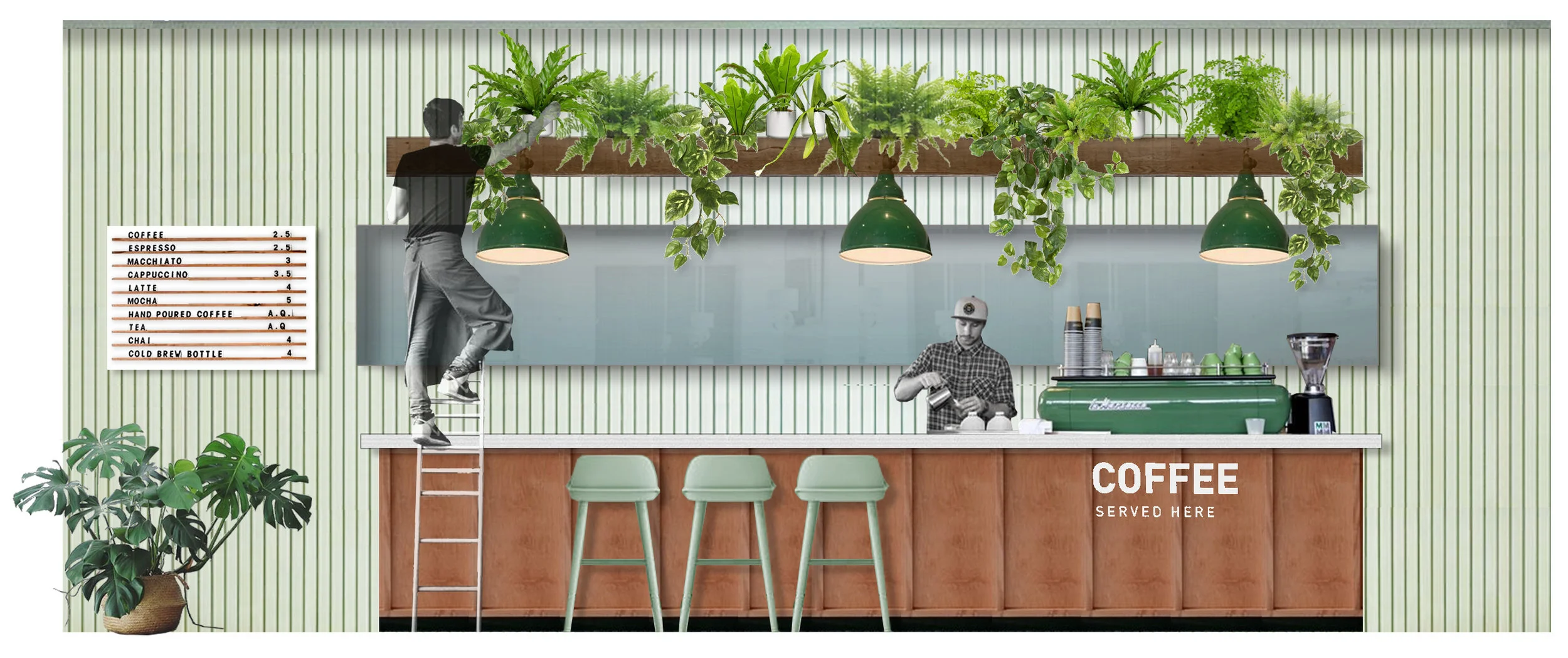 Northern Beaches Cafe Plant Design