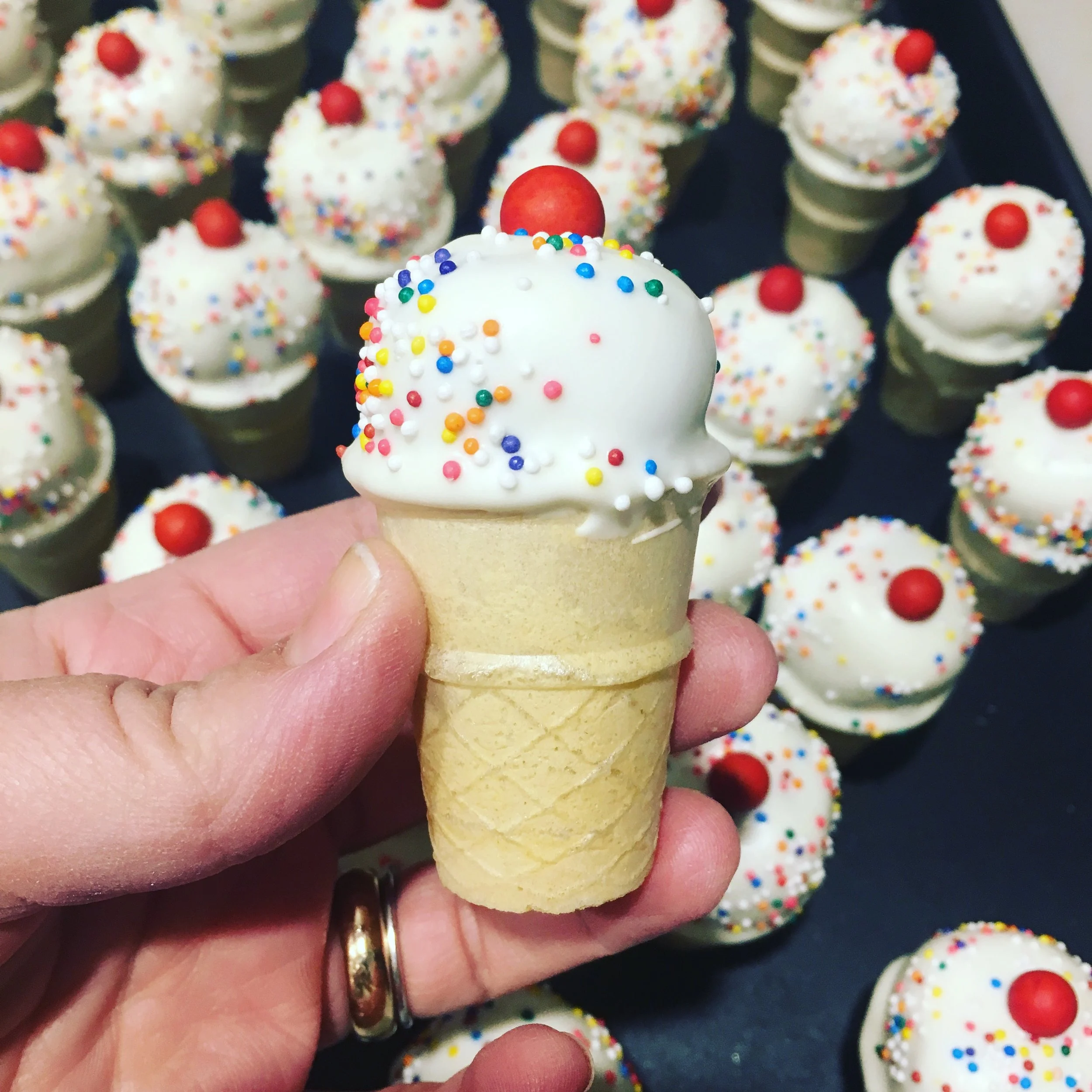 Ice Cream Cone Cake Pops