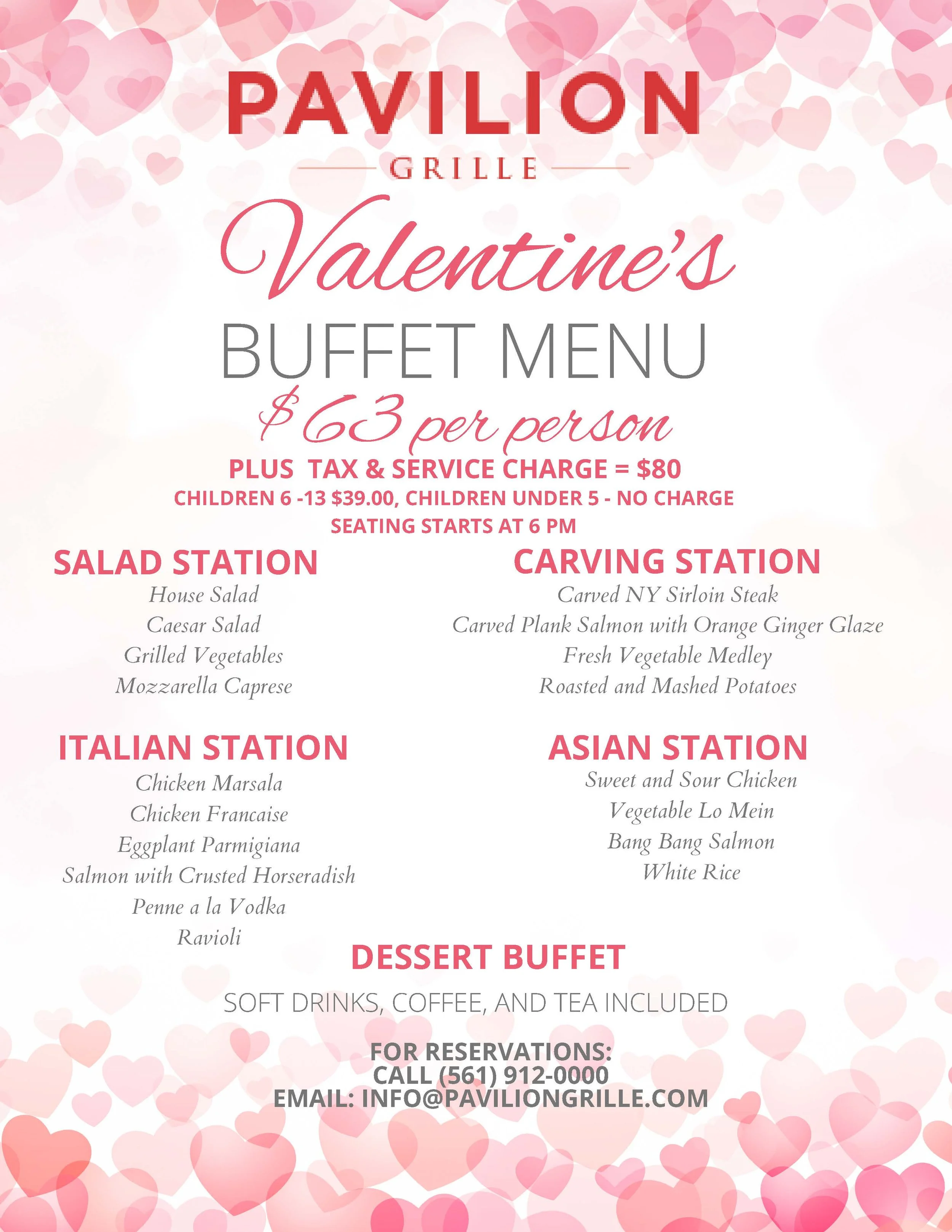 Valentine's Day — Pavilion Grille