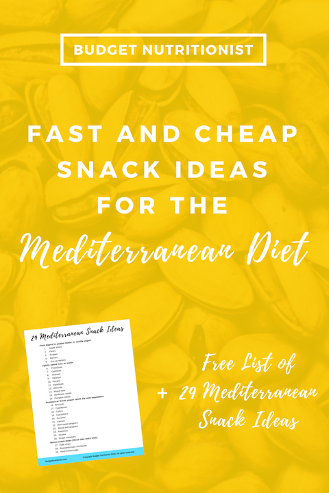 Mediterranean diet snacks | Meal planning on a budget | Mediterranean snack recipes