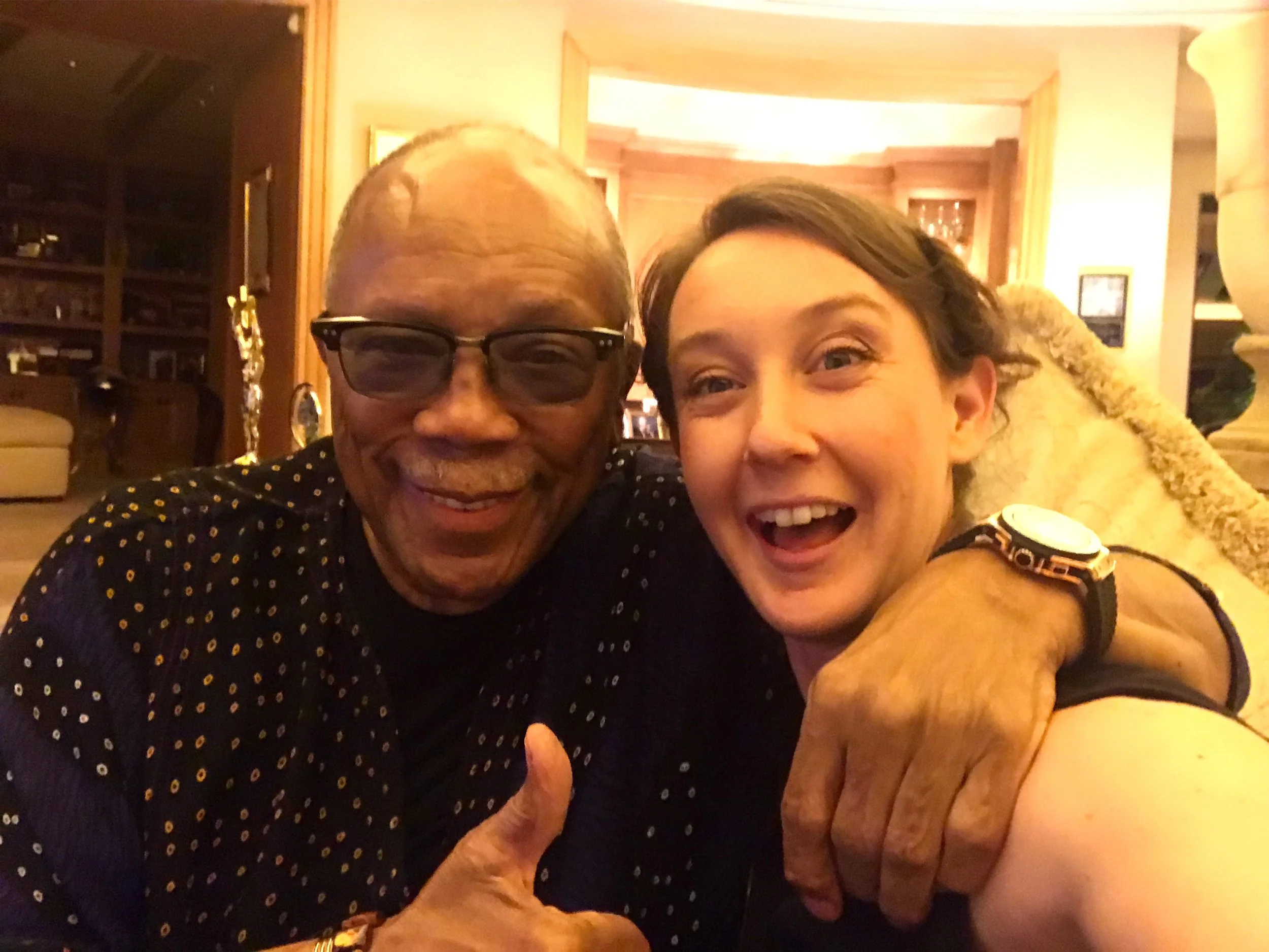Quincy Jones and Helen Wicks, June 2018