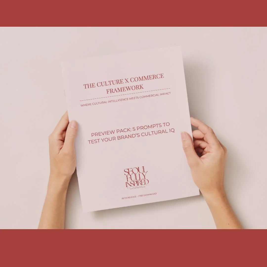 I made something for you&hellip;

5 AI-powered prompts to help brands think deeper, not just move faster.

✨ It&rsquo;s called The Culture x Commerce Framework (Teaser Edition)
Inside you&rsquo;ll find prompts on:
&bull; Cultural resonance
&bull; Bra
