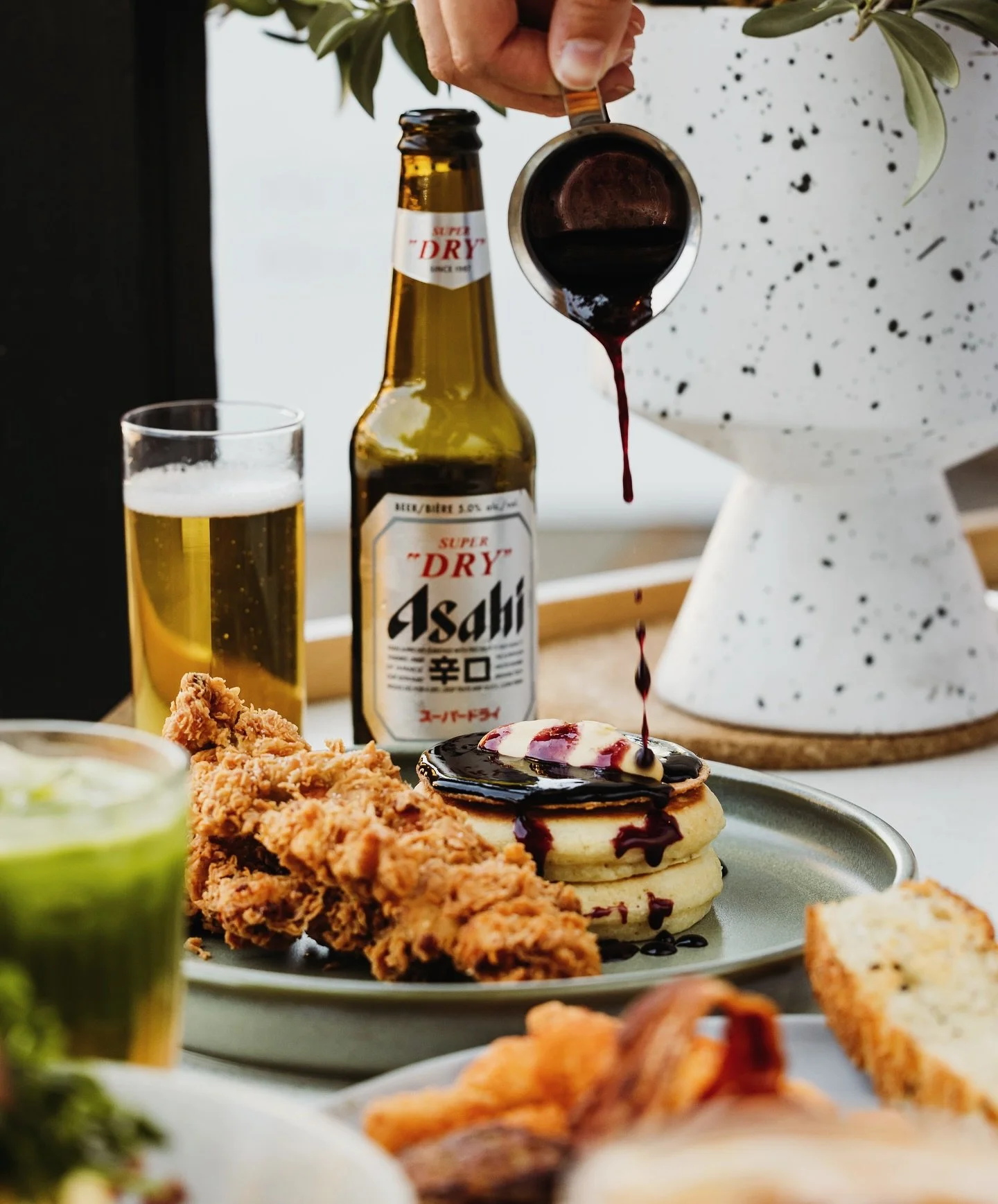 maple blueberry syrup to top it off 🥞💛🤤 #theirthere