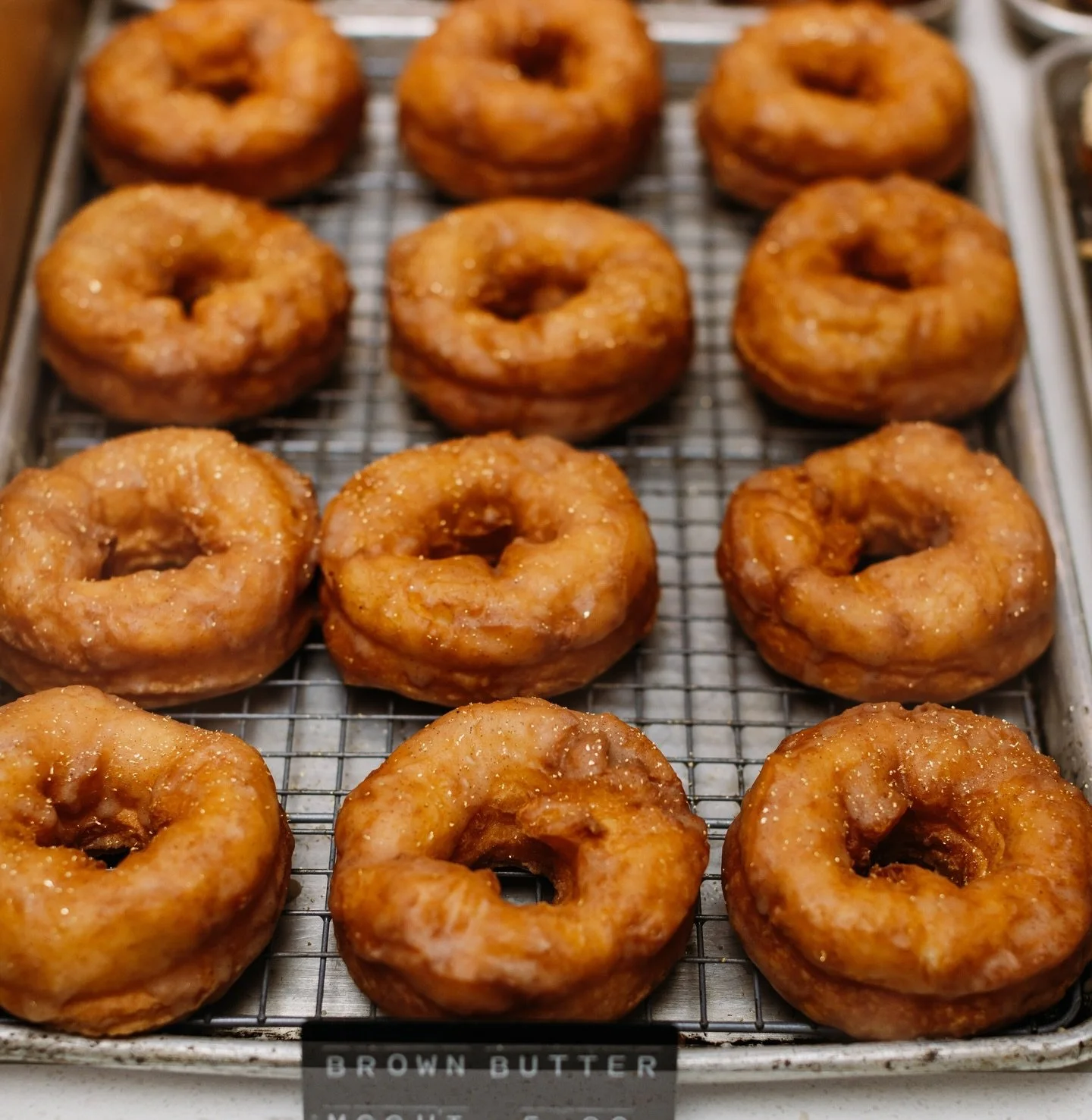 tried &amp; true 🍩 our brown butter mochi donut 😋 #theirthere #brunch #mochidonut
