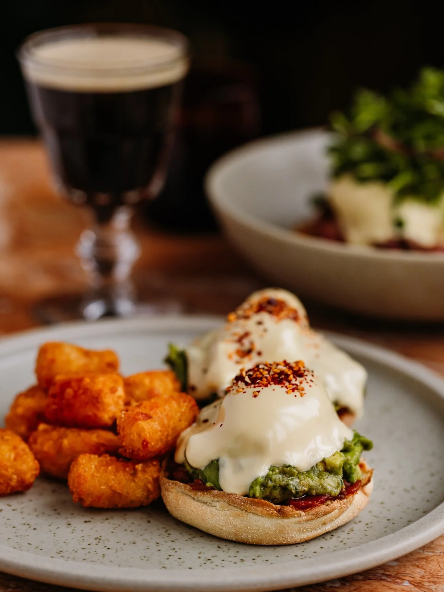 avocado benny &amp; nitro espresso martini to get you through your tuesday #theirthere #brunch #avocadobenny