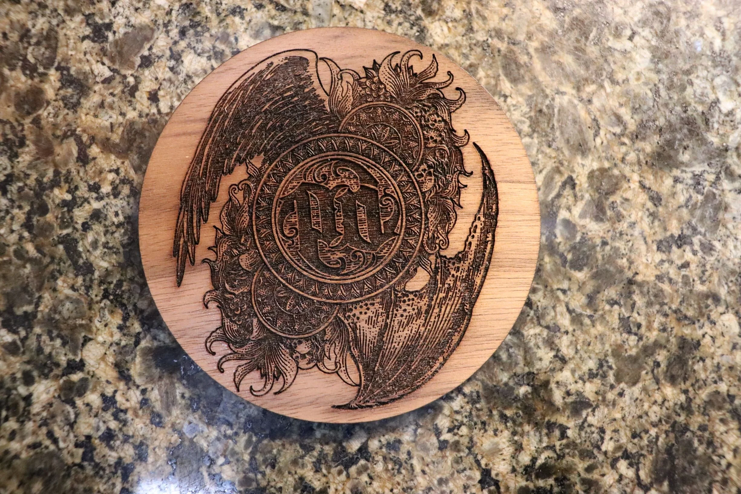 Walnut Wings Coaster