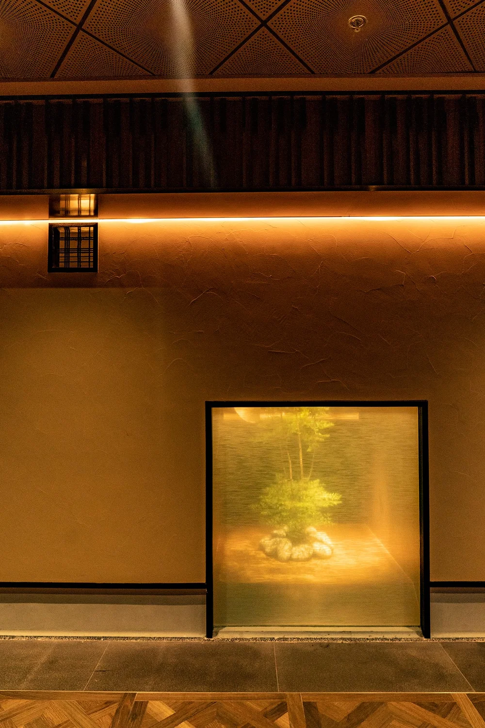 每次經過都想探頭望望那神秘的植物( お肉割烹 而今—Interior Design by The9Life)