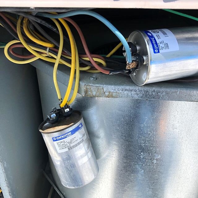 I switched the capacitor and my AC works. This was a $24 fix for something that would have cost a lot more.  Most of the time when your home AC breaks it's the capacitor.