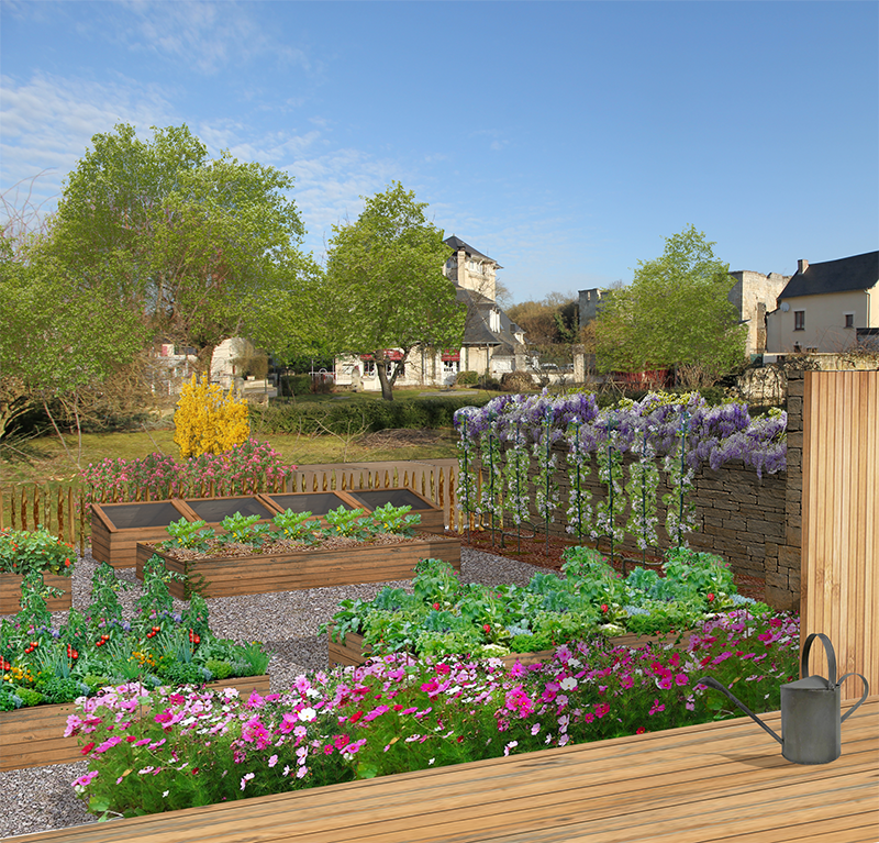 Changer / Enseigner / Cultiver (création d'un jardin) - Coucy-le-Château
