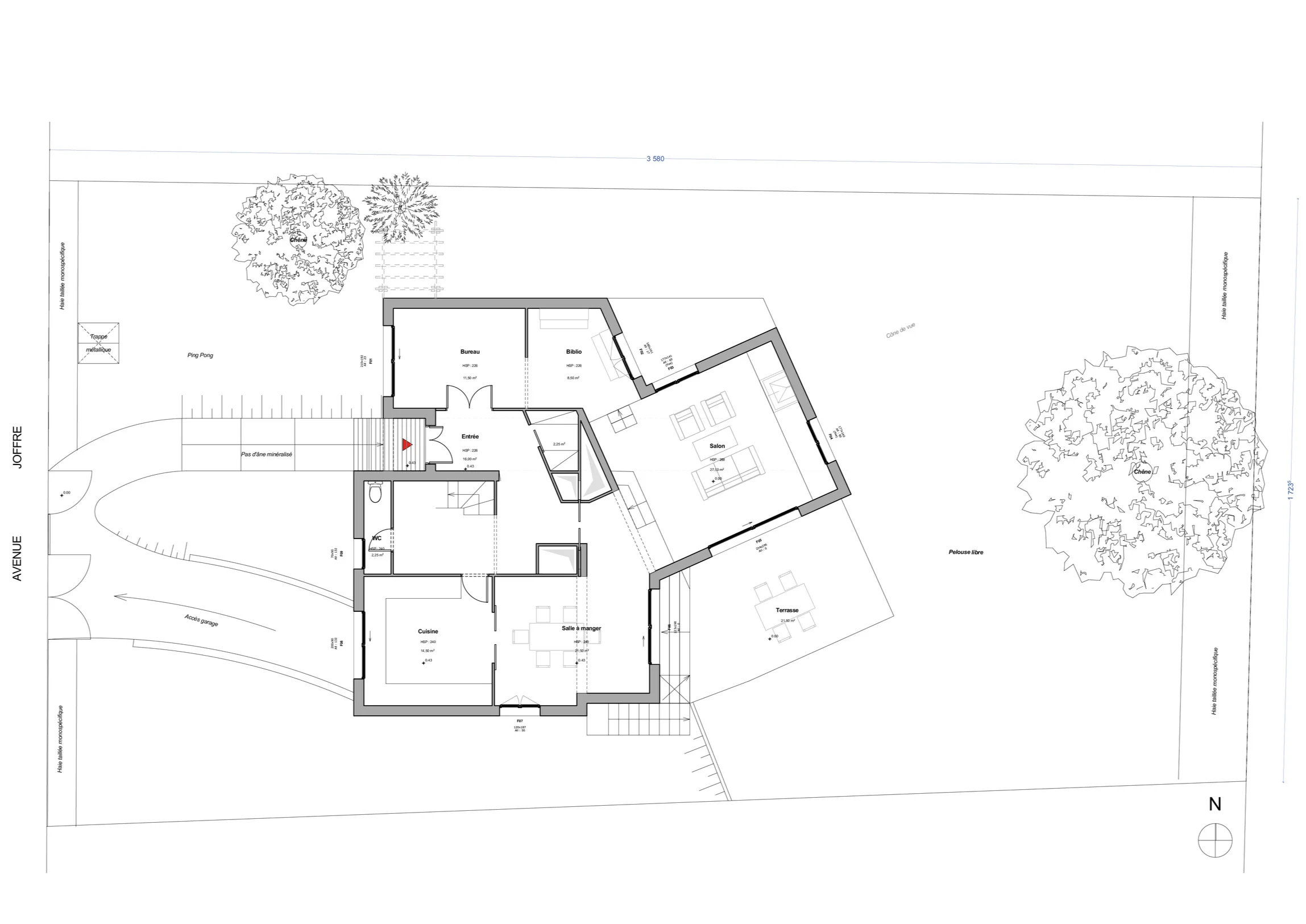 PLAN EXISTANT | crédits photo : AER Architecture