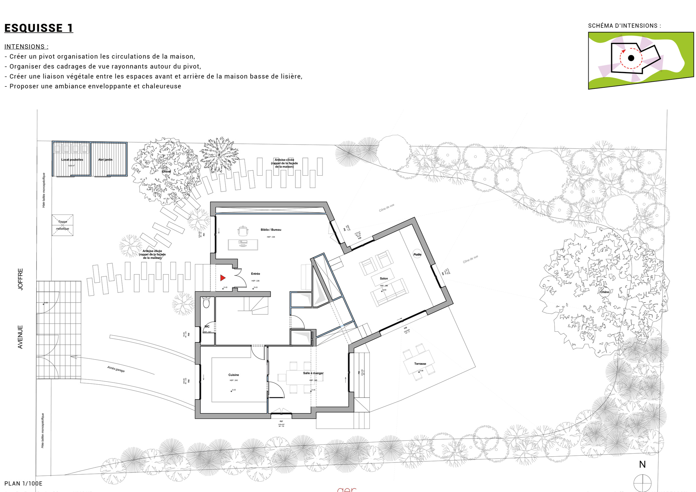 PLAN ESQUISSE 1 | crédits photo : AER Architecture