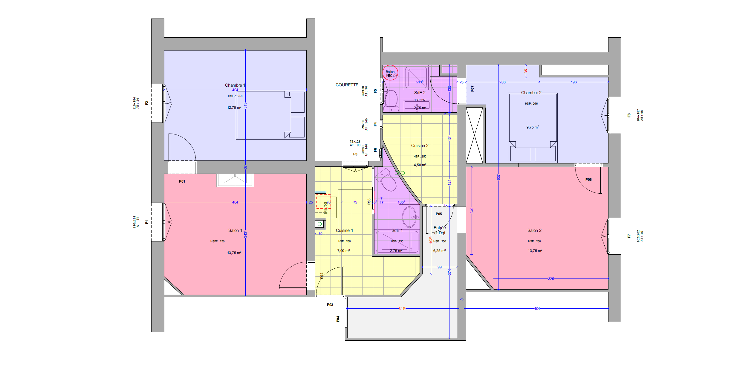 PLAN D’AMENAGEMENT EXISTANT | crédits photo : AER Architecture