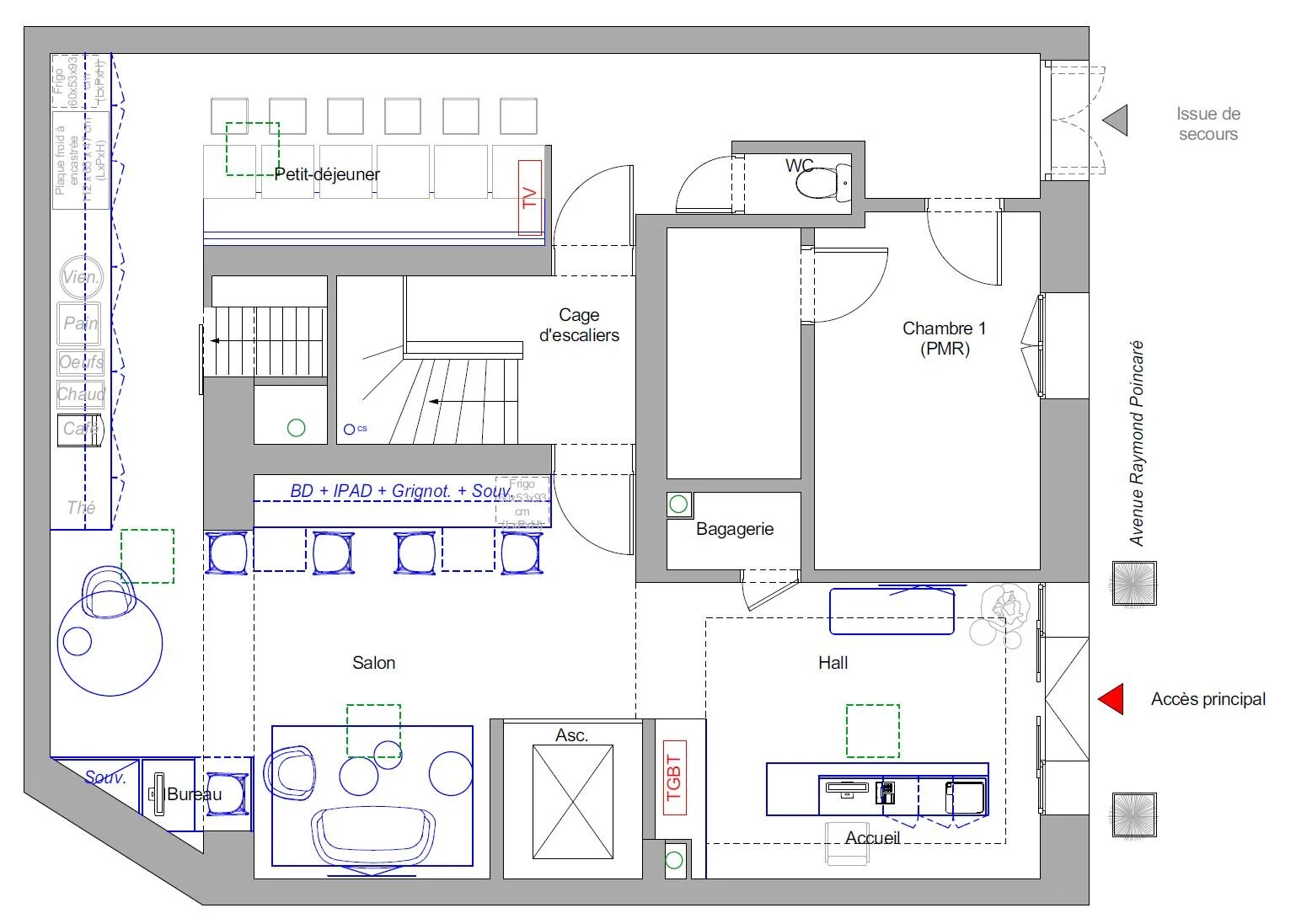 PLAN DU NOUVEL AMENAGEMENT | crédits photo : AER Architecture