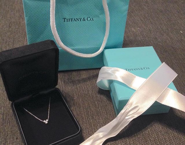 Greg really made my day today. He came back from Seattle with a &quot;just because&quot; present for me. So sweet... Thanks babe, I love it and you! 😘
#tiffanyandco 
#besthusbandever