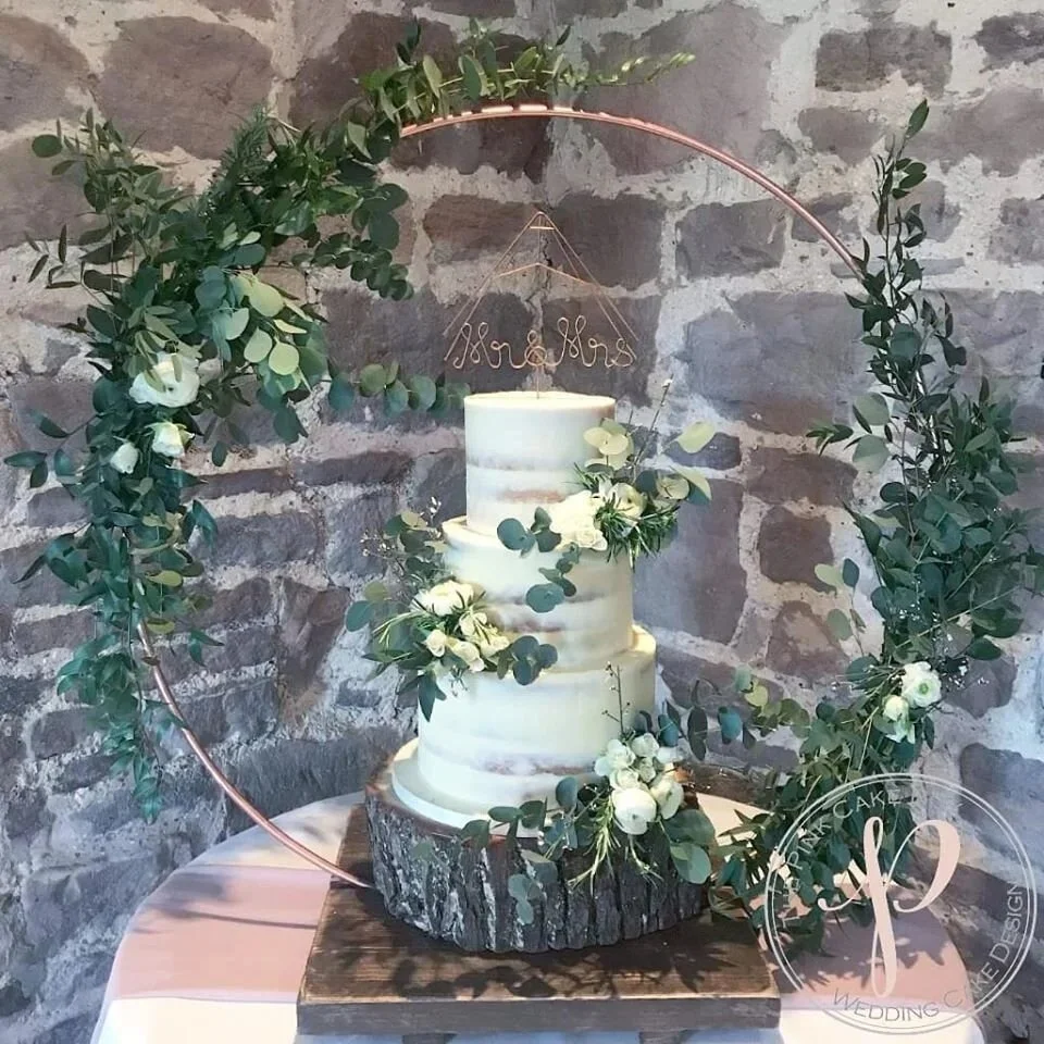 semi naked wedding cake fresh flower cake hoop.jpg