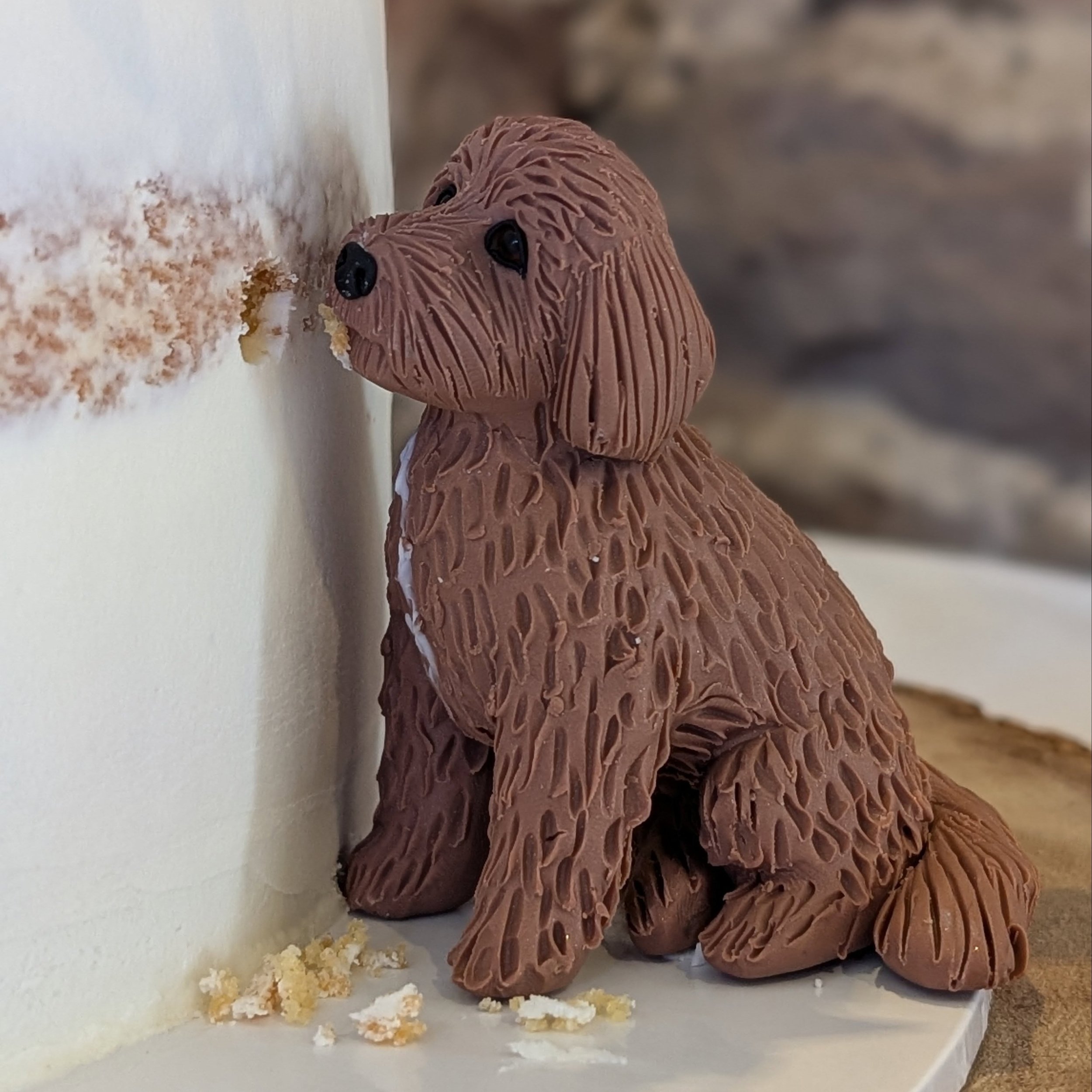 It's all in the details when the doggies are this cute and the flowers are this amazing 🥰❤️
Fimo clay keepsake dog and @thetopiarytreefloristhanford blooms for Abigail and Matt ❤️
