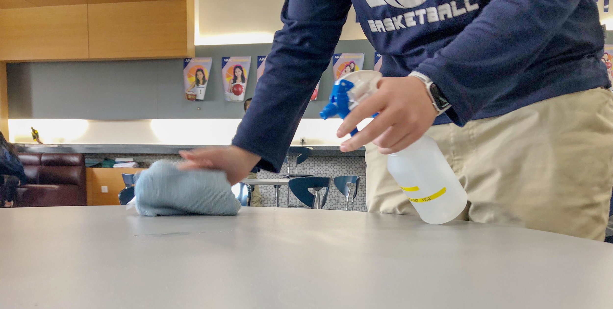 Clean sweep: Middle School students have designed a program to ensure that each does his or her part. (image: Melissa T., Concordia Applied Journalism)