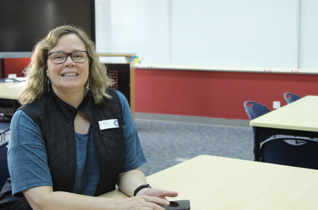 Ms. Eileen Beckman encourages the use of writing as a pathway to creativity and empathy. (image: Anne L., Concordia Applied Journalism)