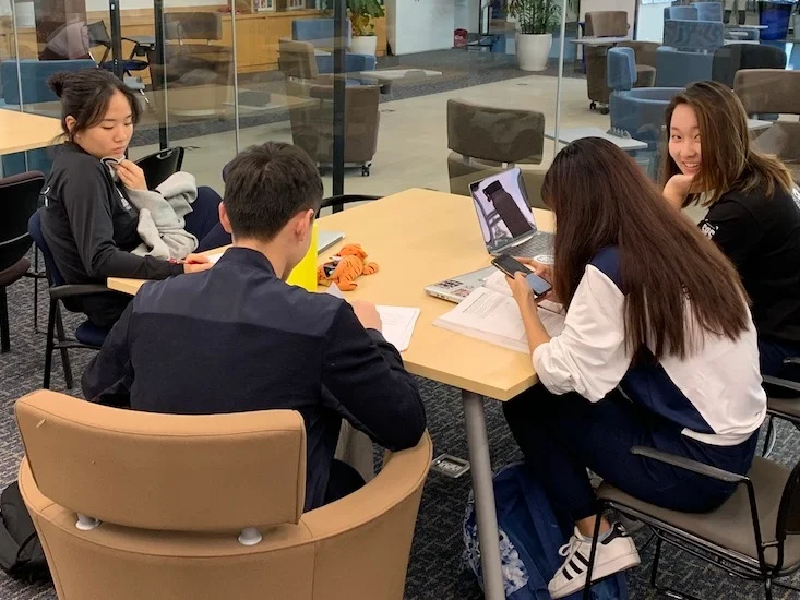 Less than two weeks to graduation, and seniors are still focused on studying for exams. (image: Jacob R., Concordia Applied Journalism)