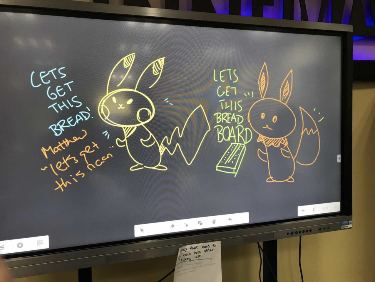 Journalist John H. investigates the “unofficial use” of the school’s interactive screens. (image: John H., Concordia Applied Journalism )