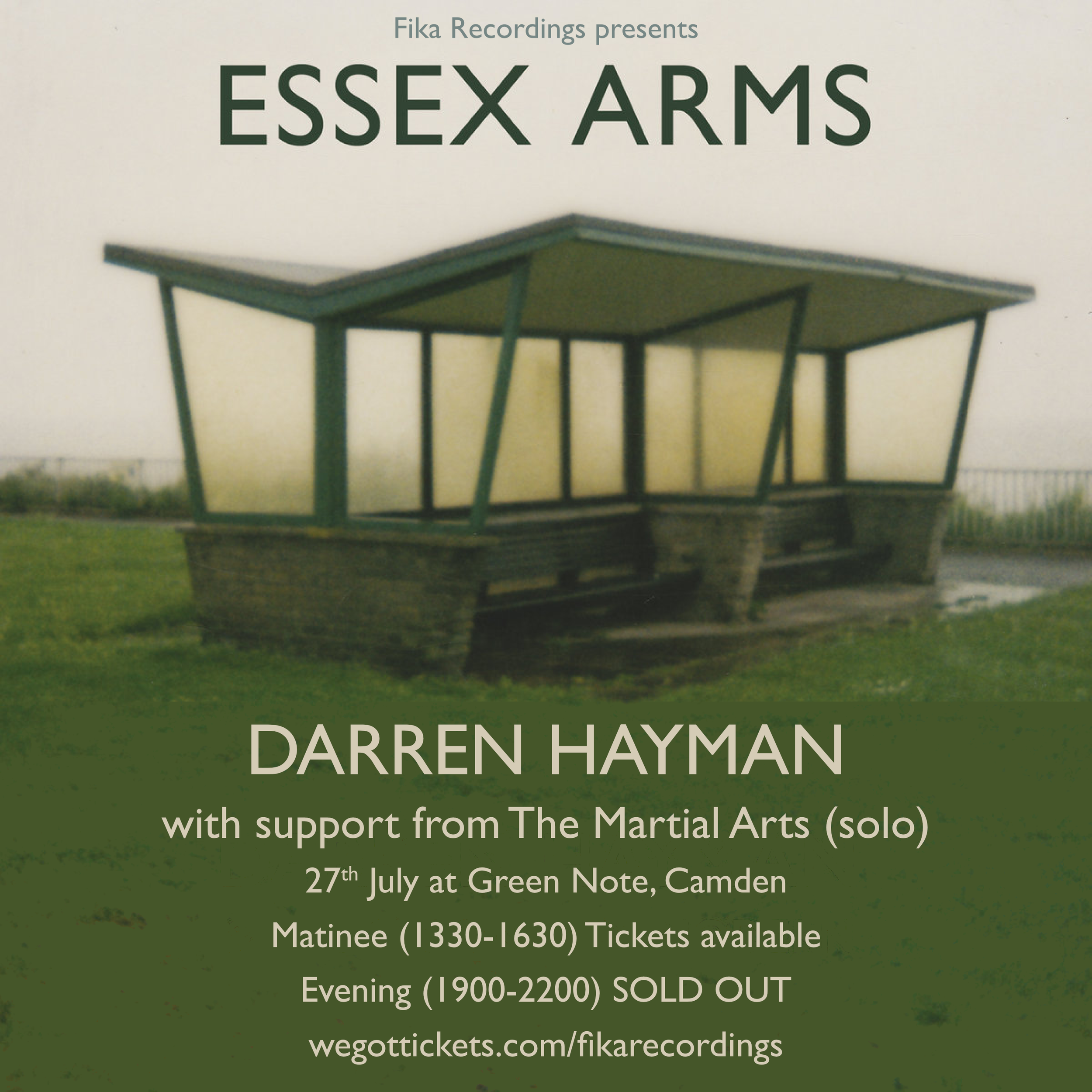 Darren Hayman presents Essex Arms at Green Note [Sold out]