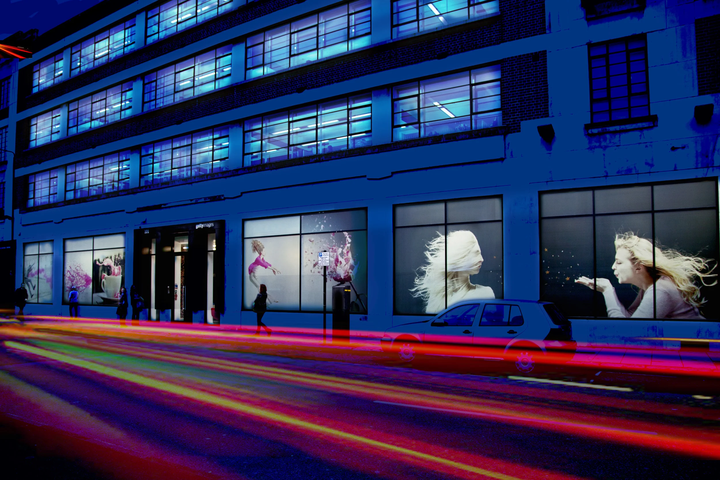 Getty WindowGraphics at night.jpg