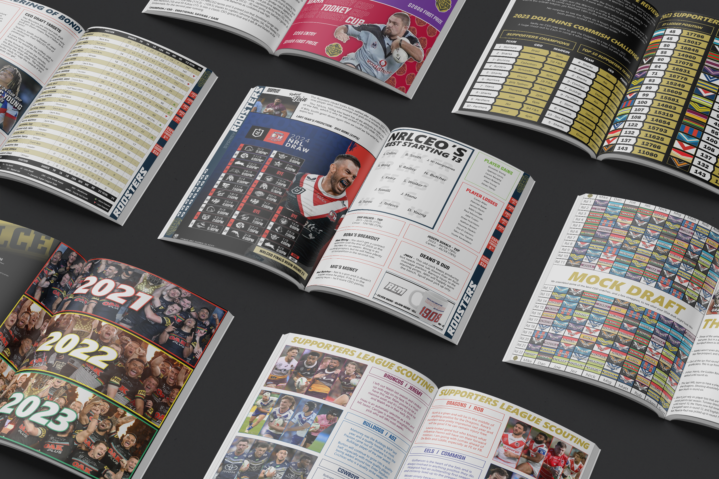 NRLCEO season guide editorial spreads