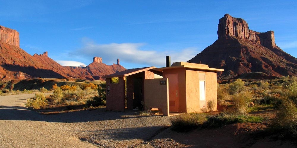 A beautiful toilet at the beautiful Rocky Rapid Recreation Area, Utah. Image: Todd Petersen
