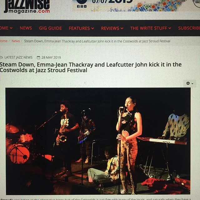 Jazz Stroud 2019 got reviewed in @jazzwisemagazine in breaking news section!!! Feat: @steamdown @leafcutterjohn #brunelgoodsshed @sva__ @vels_trio @and_is_phi @dougaltaylor @samrapleymusic @pauljordanousmusic @ejthackray @mikeflynnbass @roellaoloromu