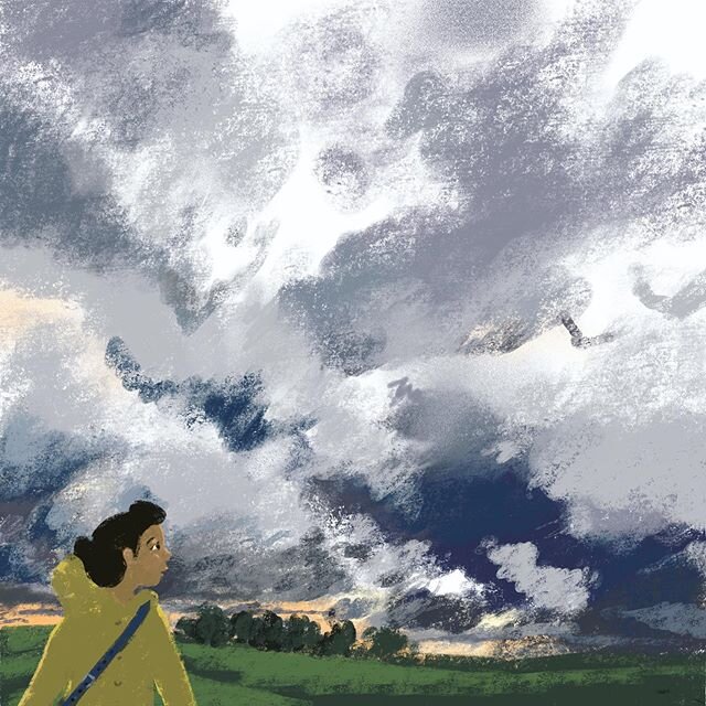 Day 2127: storm brewing
#drawingaday #drawingadaychallenge #illustration #ipadpro #procreate #applepencilsrt #skiesofinstagram #stormclouds #dramaticsky #kidlitart #childrensbookillustration