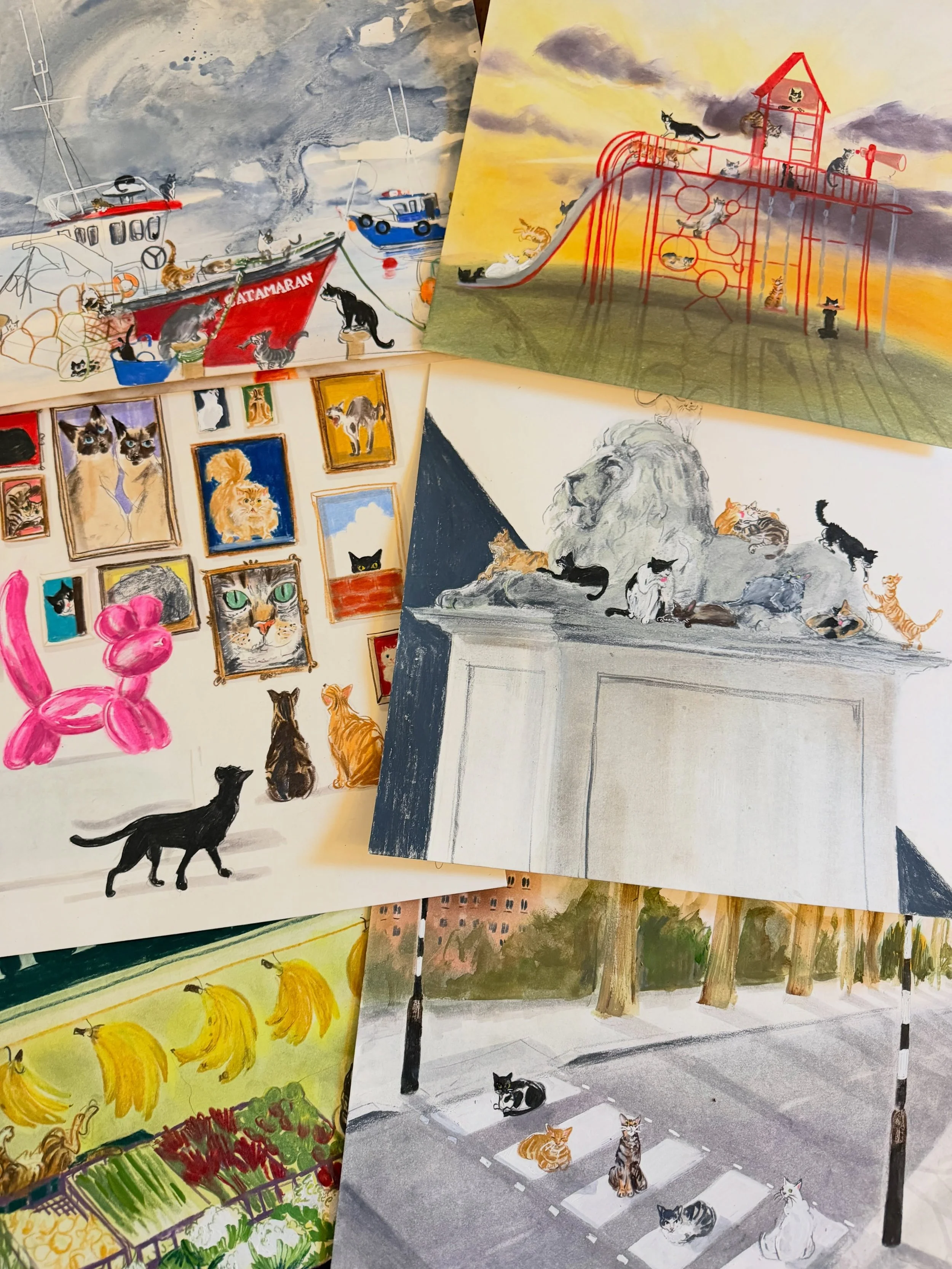 ⭐ Original drawings release - Fri 6th Nov 7pm (UK) ⭐ 

Just a reminder that I will be releasing lots of original illustrations for sale on Friday 6th November at 7pm Uk time - including almost all the artwork from my 2027 cat themed calendar - previe