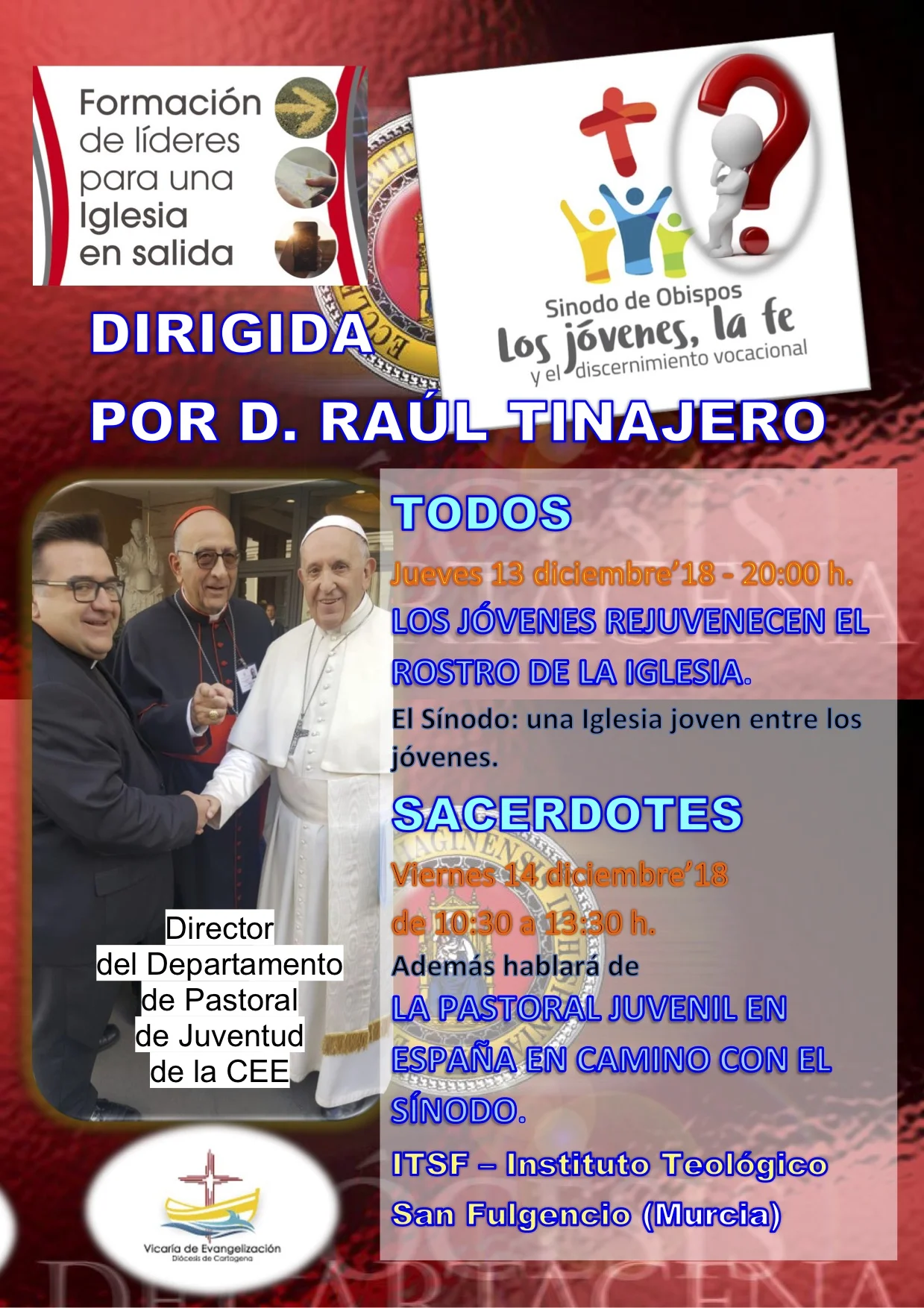 Cartel Jornada Formación de líderes dicimebre 2018 con Raúl Tinajero TÍTULOS.jpg