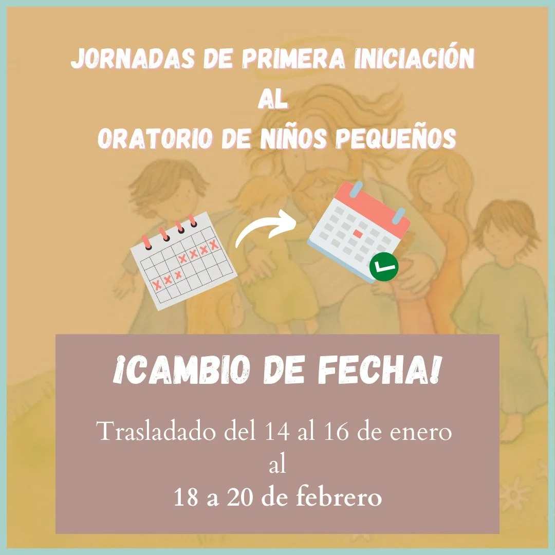 JORNADAS DE INICIACIÓN AL ORATORIO DE NIÑOS PEQUEÑOS
