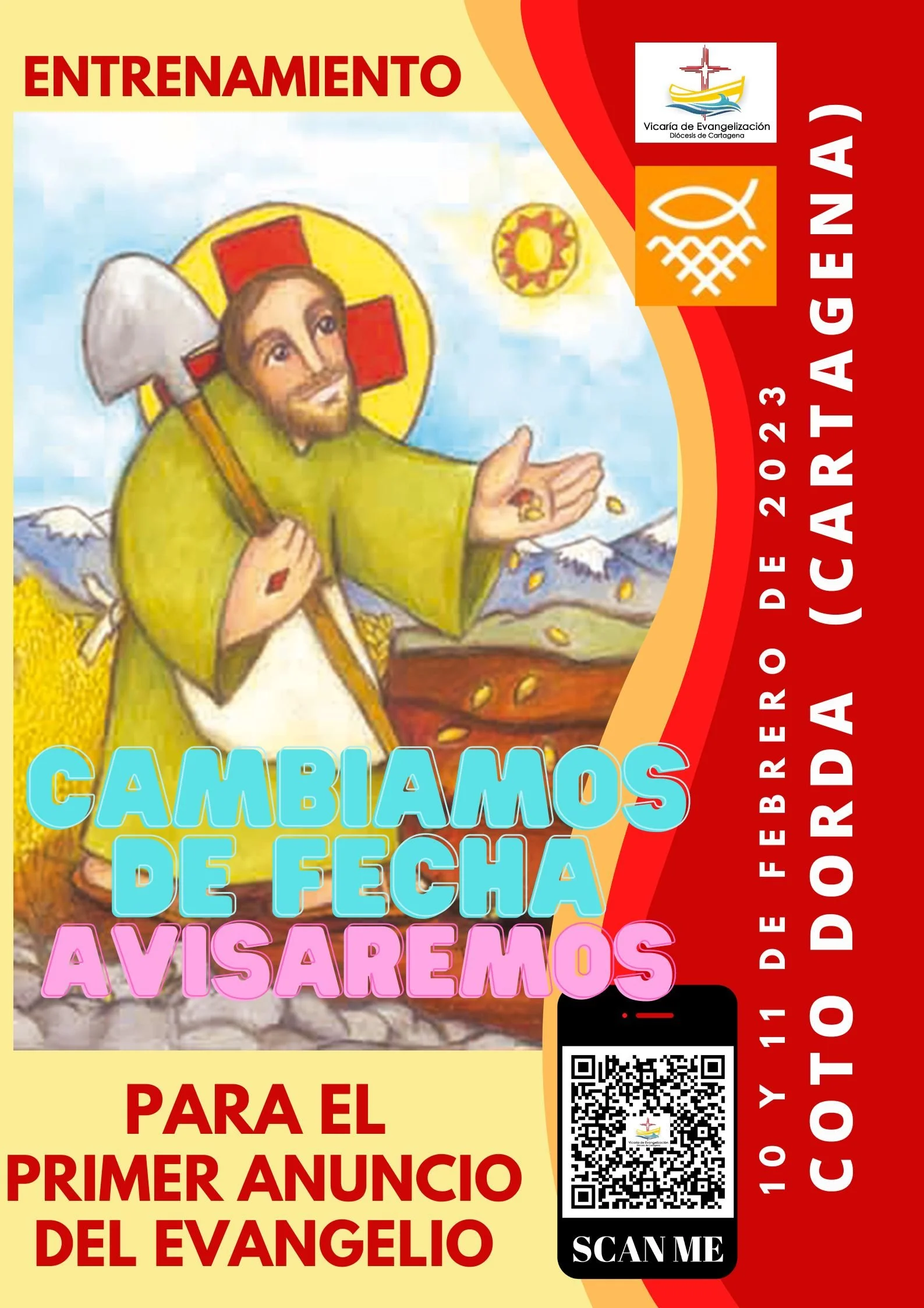 SE CAMBIA DE FECHA EL ENTRENAMIENTO DE PRIMER ANUNCIO