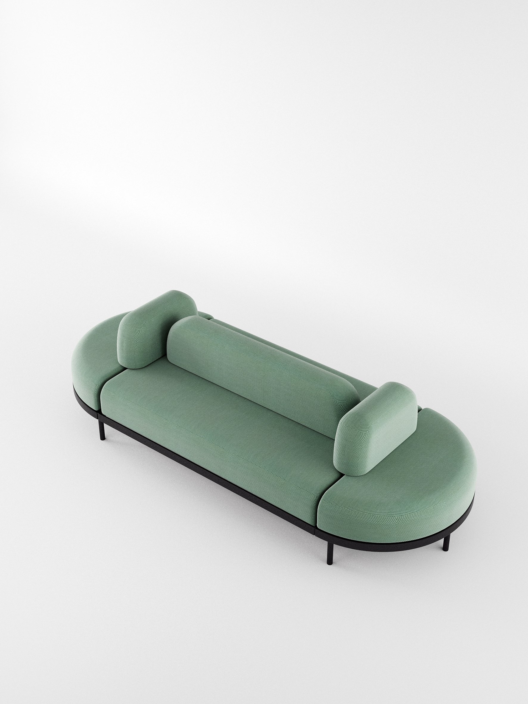  2,5×1 m configuration with 2xB2 and 1xB3 back supports 